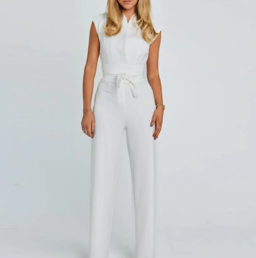 Women's Solid Wide Leg Jumpsuit