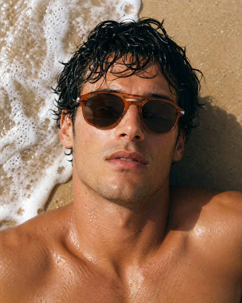 Coast 50mm Double Bridge Sunglasses | Burnt Orange