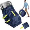 DMS PROTECTOR Car Seat Travel Bag for Airplane Water-Resistant Gate Check Bag with Adjustable Carry Straps Universal Fit Durable Carseat Cover For Airplane Travel Navy