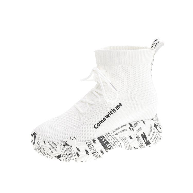 2020 Fall New Thick-Soled High-Top Sock Boots