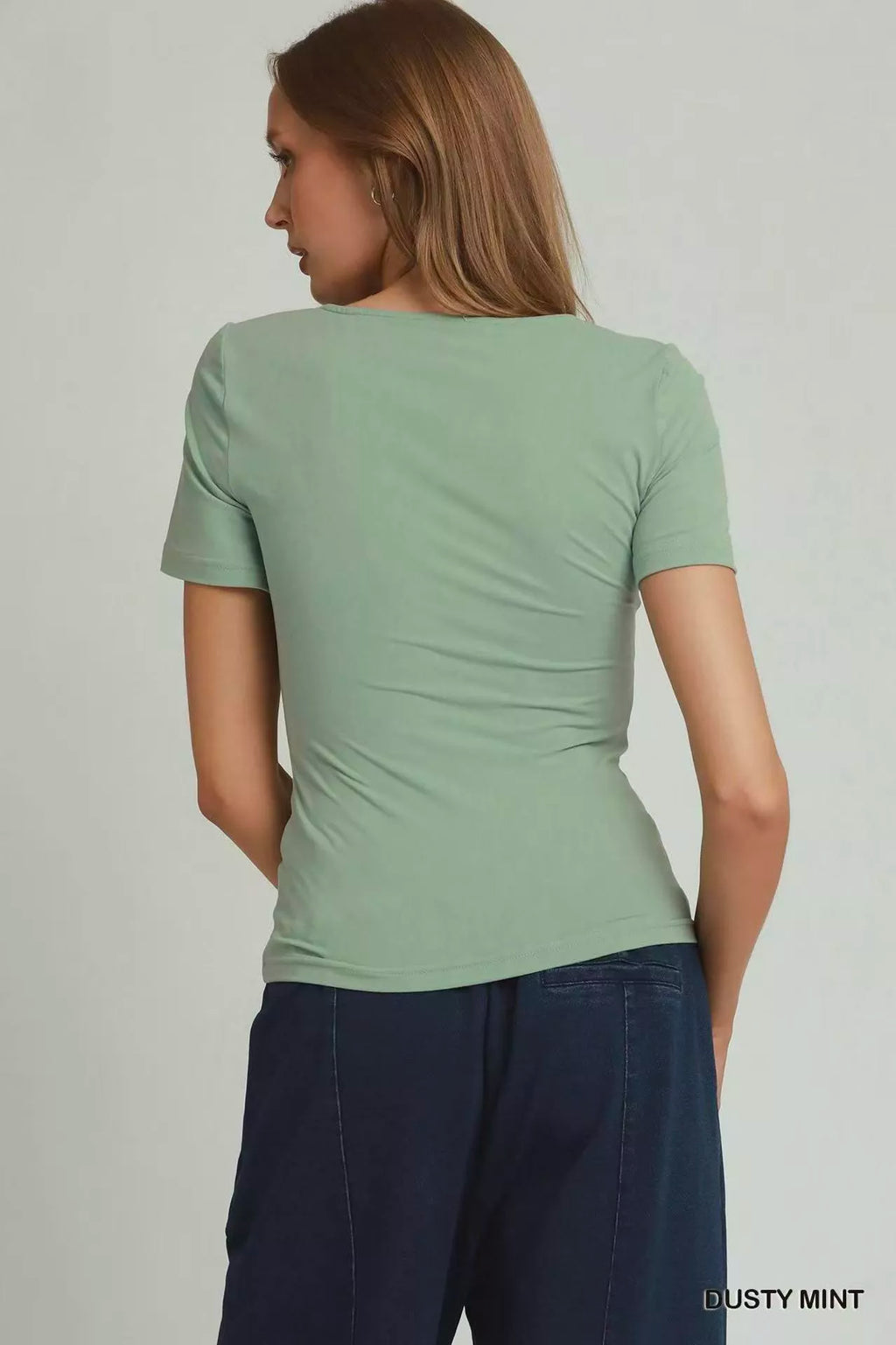 Umgee Sweetheart Neckline Front Double-Lined Top