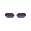 Bisou 60mm Oval Sunglasses | Purple