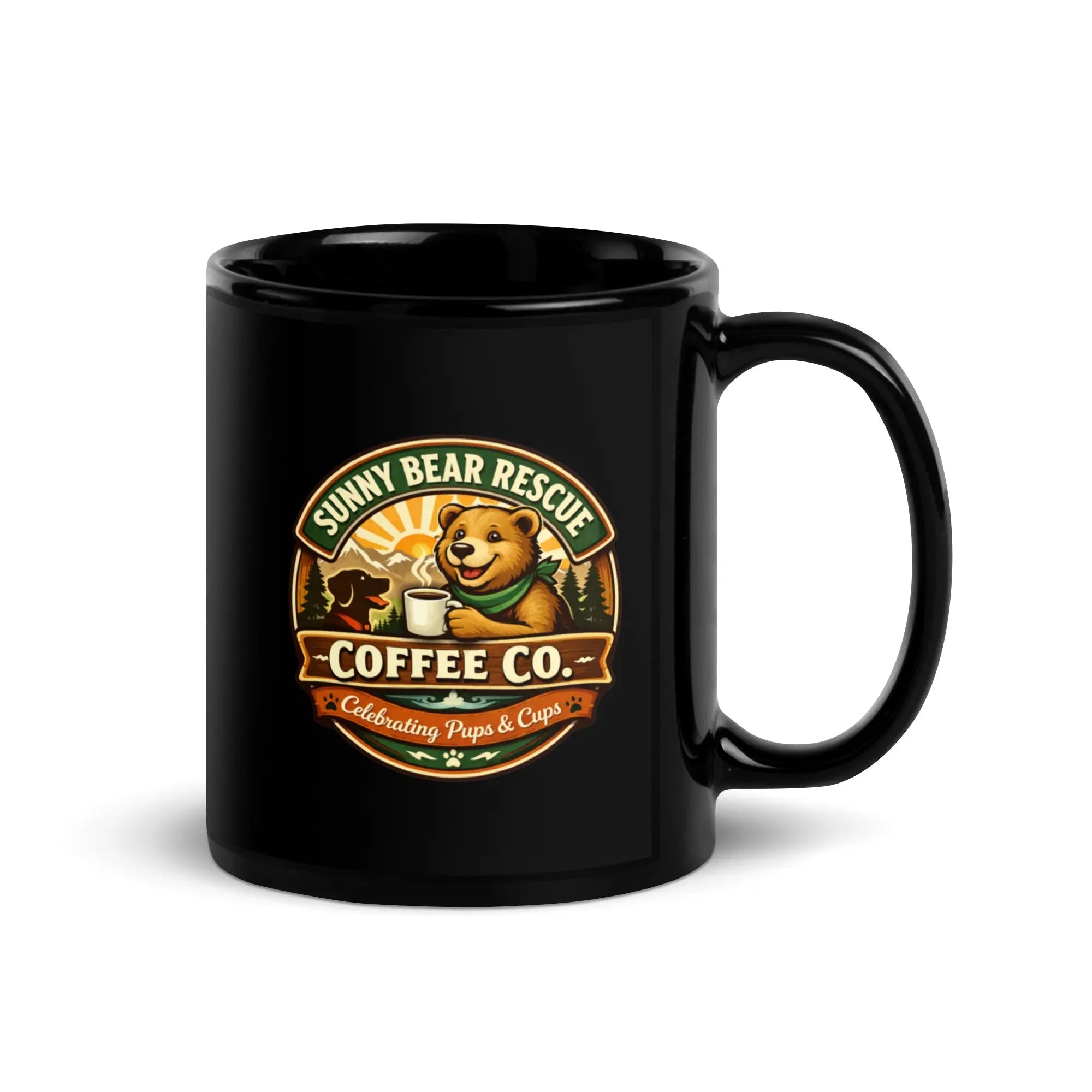 Black Glossy Mug
