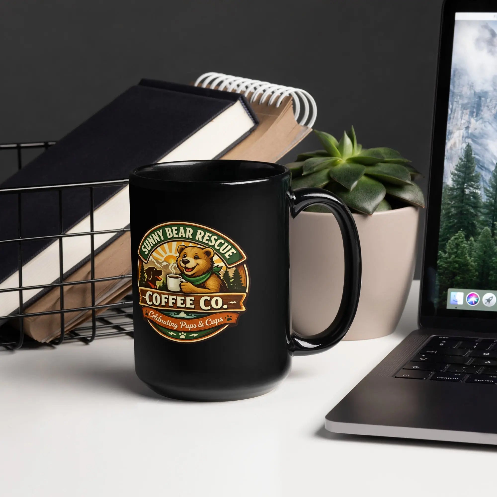 Black Glossy Mug