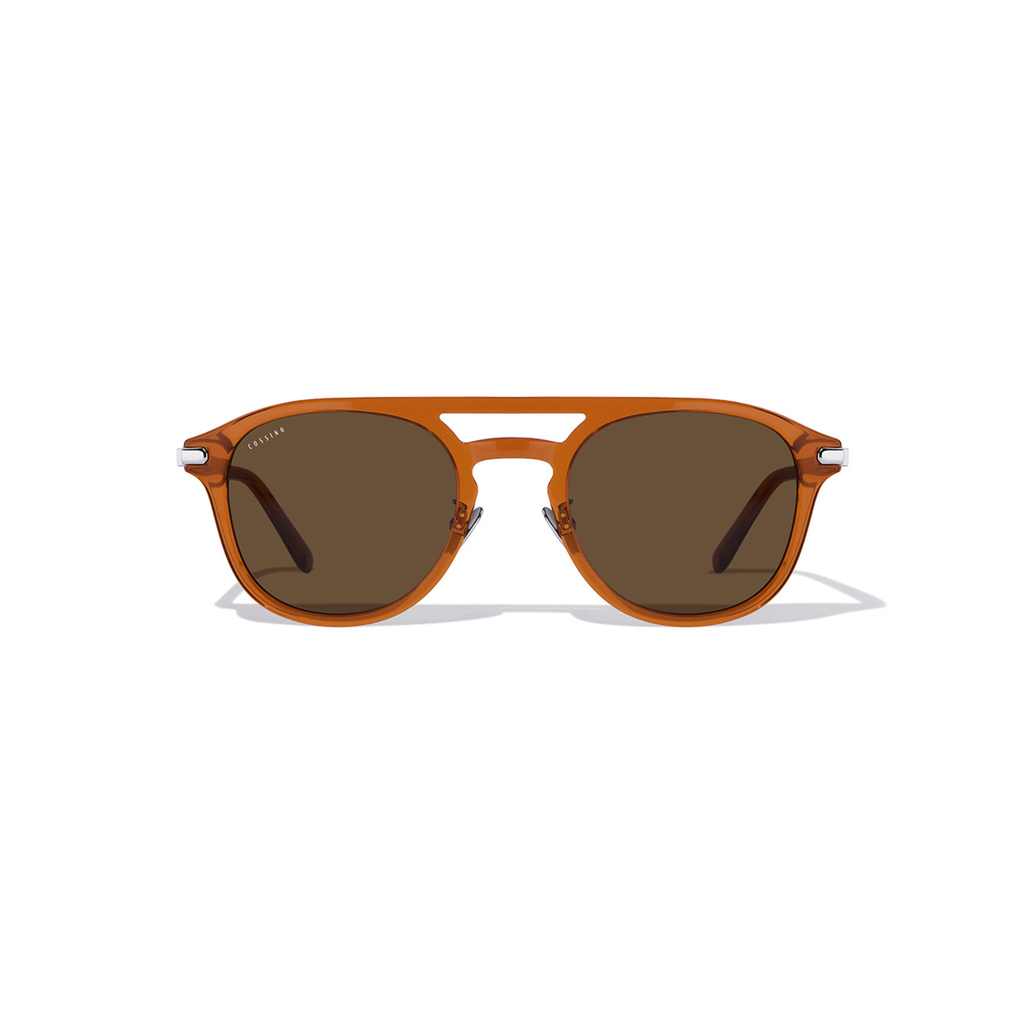Coast 50mm Double Bridge Sunglasses | Burnt Orange