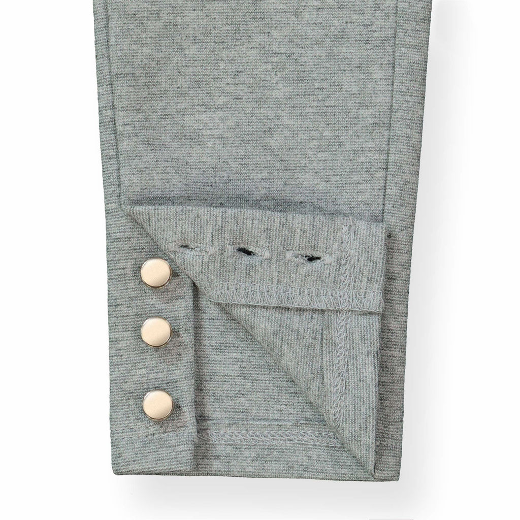 Button Cuff Ponte Pant - Baby