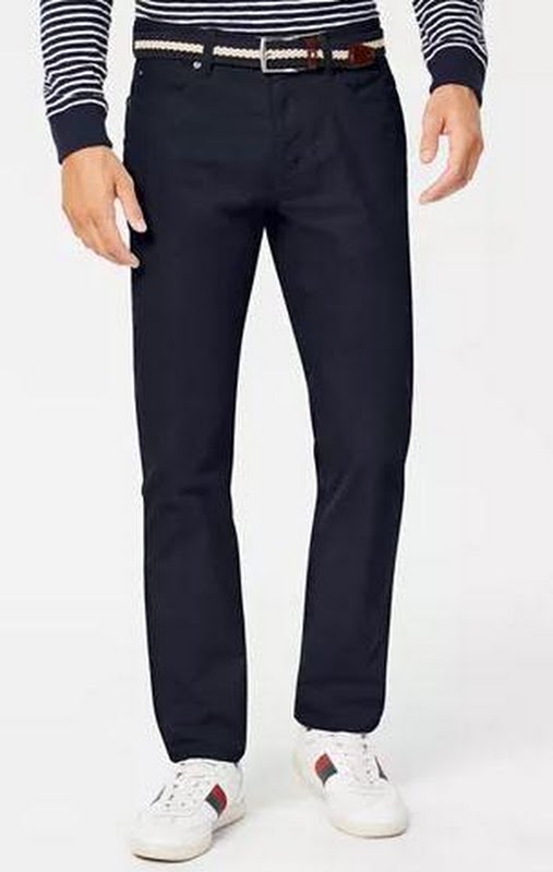 Tommy Hilfiger Mens Custom Fit Casual Corduroy Pants