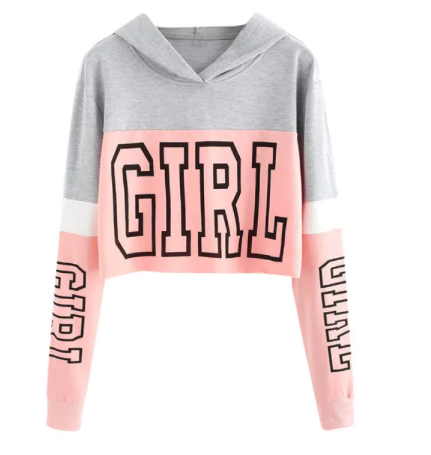 Patchwork Crop Hoodie