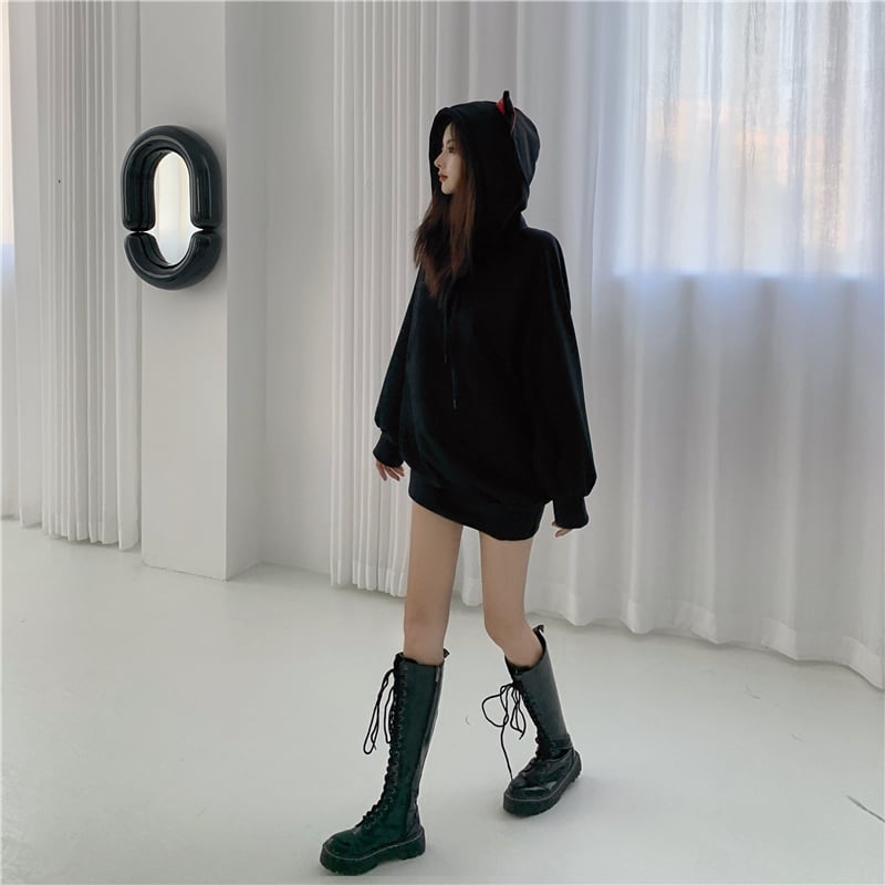 Women's Cat Ear Fleece Hoodie Jacket with Long Sleeves