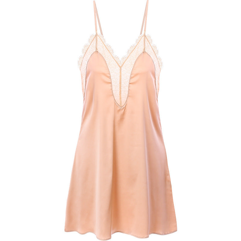 Lace Camisole Sleep Dress - Summer Women's Loungewear