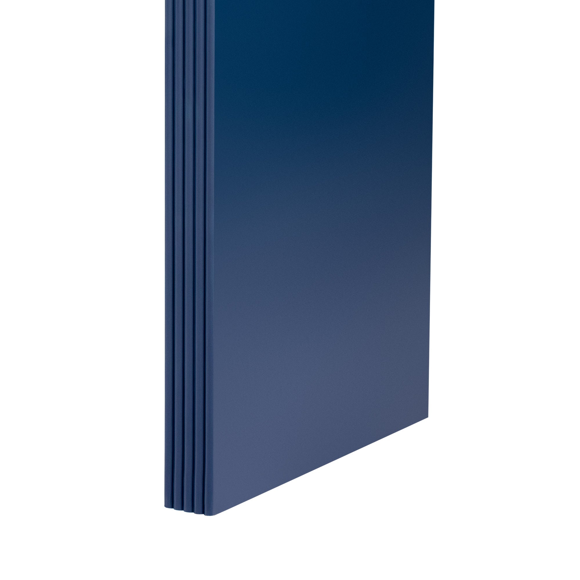 TREXM Modern Console Table with 2 Storage Drawers, Fluted Entryway Table with Rounded Silhouette for Hallway Living Room and Entryway (Navy Blue)