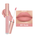 12-Color Matte Lip Gloss in Nude - Long-Lasting Formula