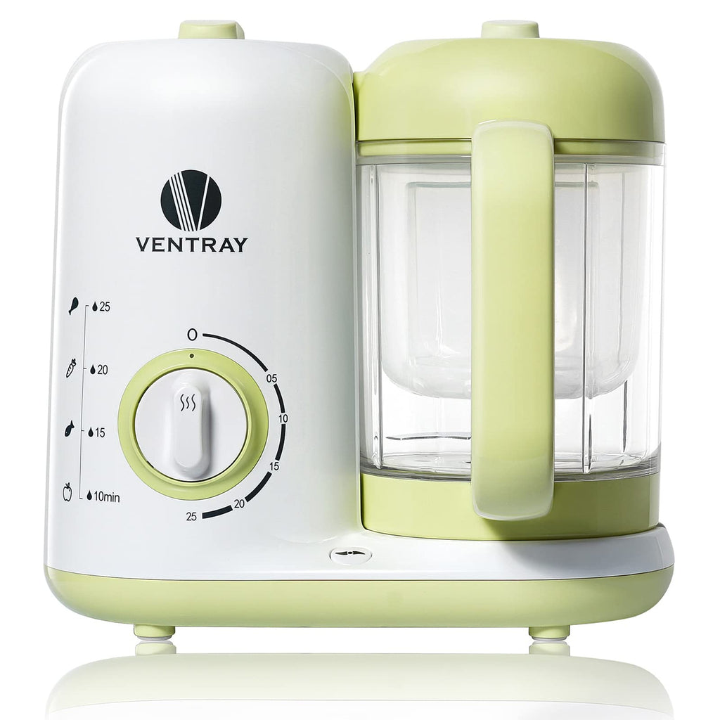 Ventray Baby Food Maker Puree Food Processor Steamer Blender Cooker Warmer Machine for Toddlers Baby All-in-one Auto Cooking Easy Clean and BPA-Free - Green