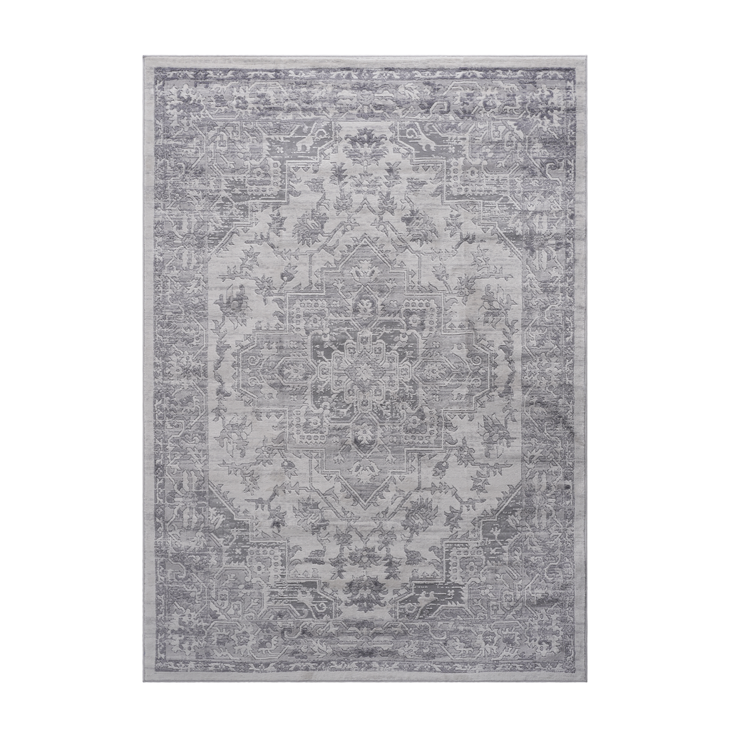 NAAR MARFI Collection 6X9 Silver / Oriental Area Rug