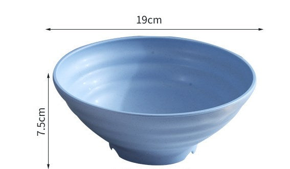 1-Piece Wheat Straw Bowl for Noodles, Rice, and Soup