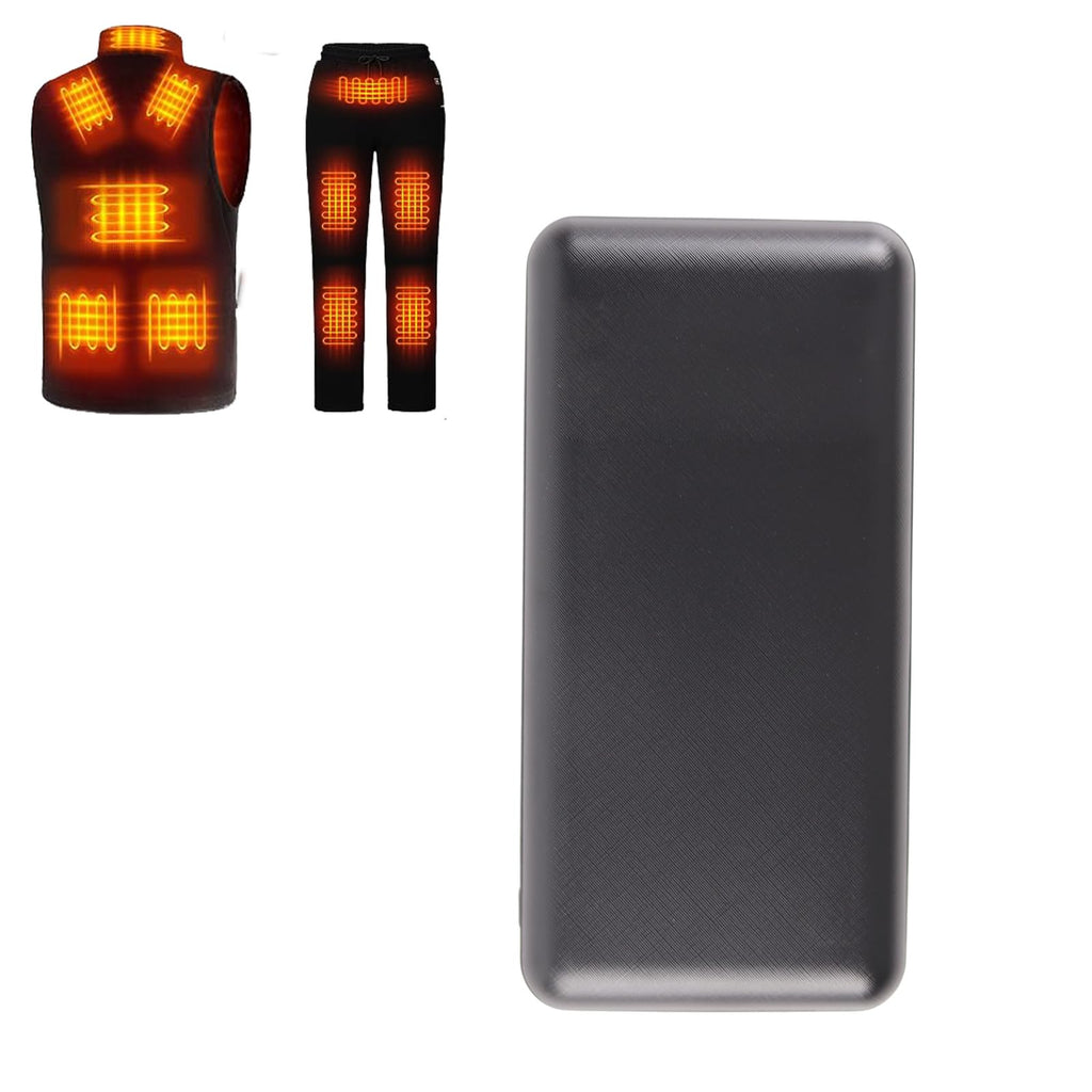 Omrisy 5V2A Battery Pack for Heated Vest Heated Jacket Rechargeable Battery Power Bank for Heated Pants Heated Blanket Men Women(Not Suit for 7.4v Heated Clothing) (20000mAh)