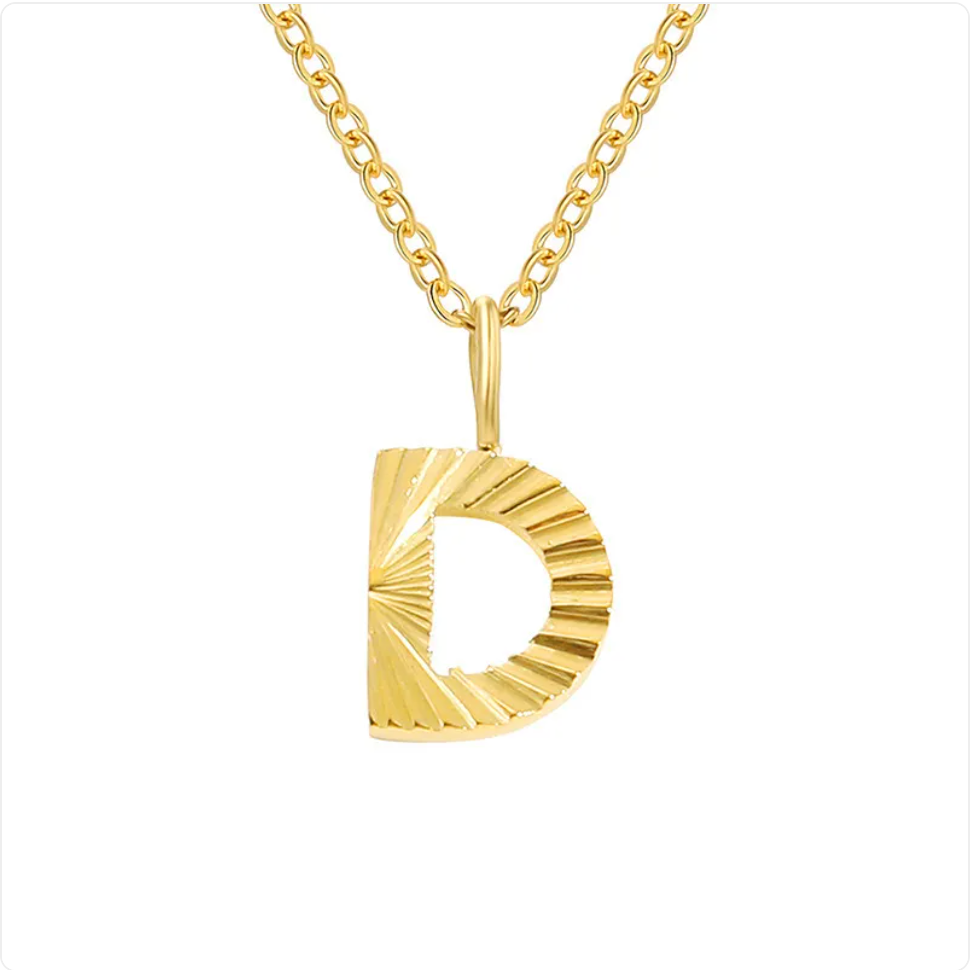 Alphabet Pendant Necklace – 26 Letters Clavicle Chain