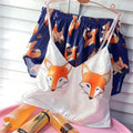 Summer Silk V-Neck Loungewear Set for Women