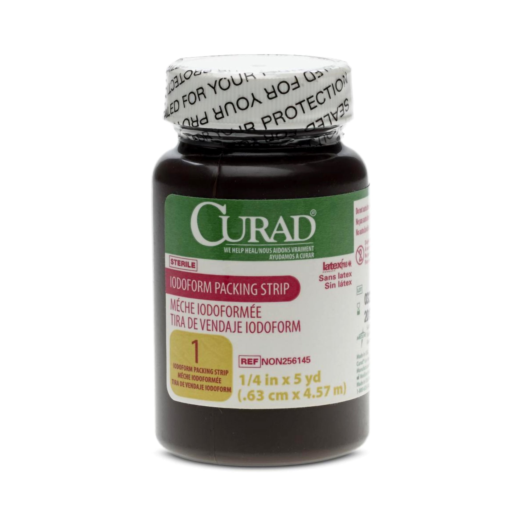 Curad® Iodoform Wound Packing Strip, 1/4 Inch x 5 Yard NON256145