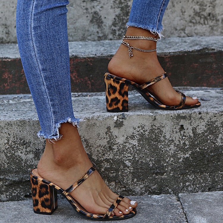 New Plus Size Women's Open Toe Heels and Slides
