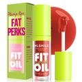 4 Colors Fat Oil Lip Gloss Lip Oil Lip Glaze Hydrating Lip Glow Oil Big Brush Head Moisturizing Lip Gloss Shiny Transparent Tinted Plumping Lip Oil Long Lasting Nourishing Non-sticky (08#)