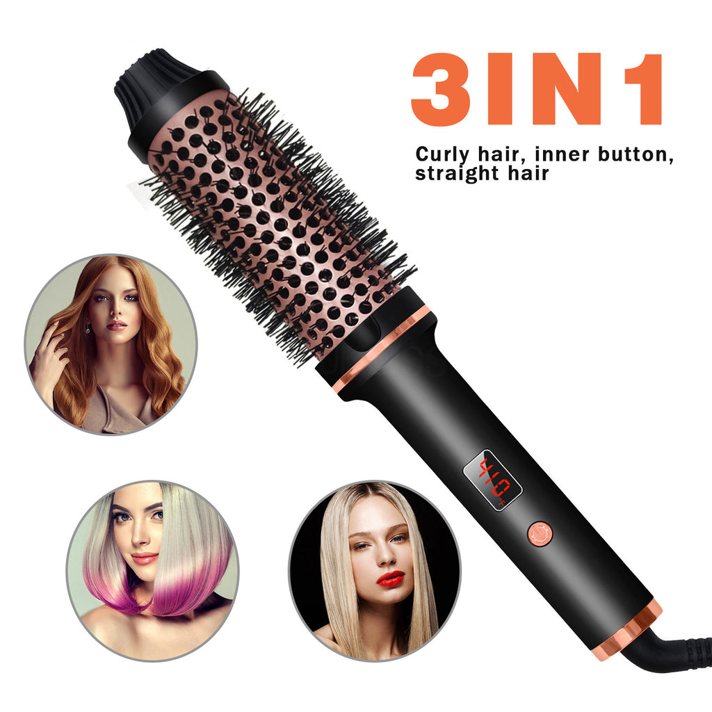 New Multifunctional Hair Curler and Straightener Comb