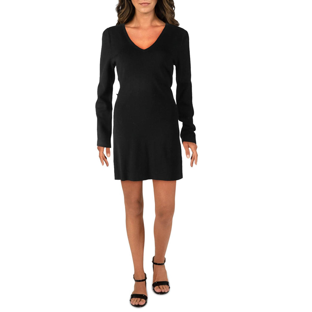 INC Womens Knit V-Neck Sweaterdress, Size XL