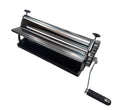 15.75in (40cm) Chrome Dough Laminator – Manual Pasta Maker for Noodles Breads Pizza and Pastry – Adjustable Thickness Control Durable Cast Iron and Steel Construction