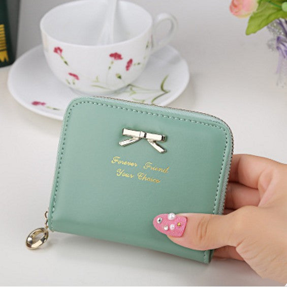 Women's Bowknot Clutch Bag with Zipper Coin Purse