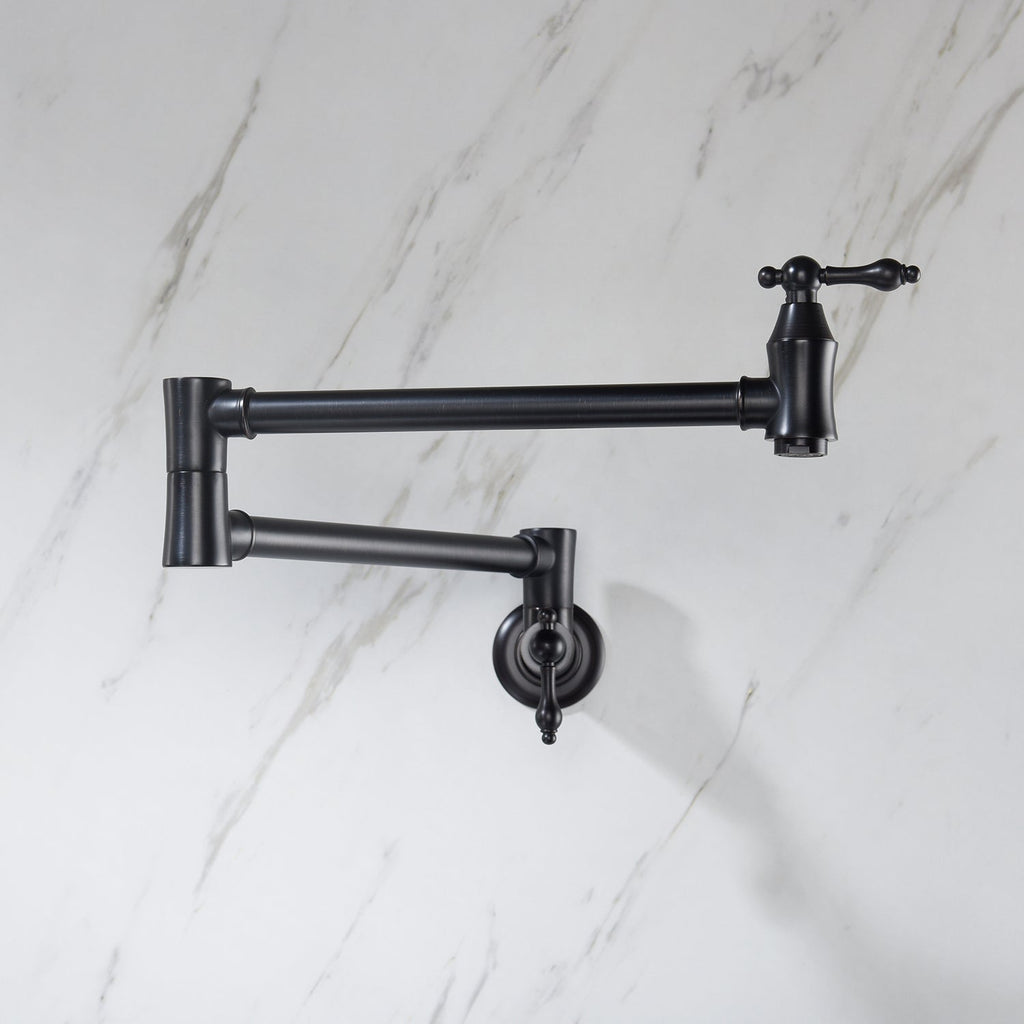 Wall Mount Folding Kitchen Pot Filler Faucet