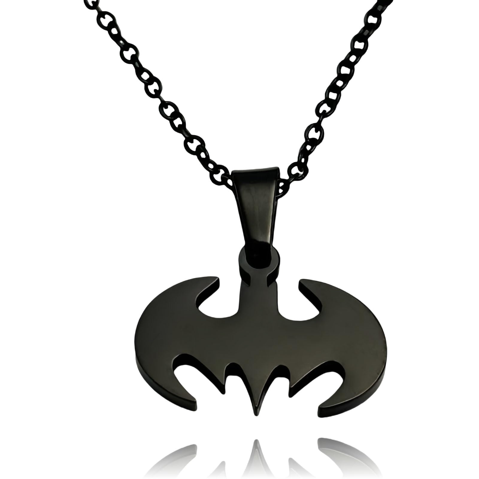 RZCXBS Bat Chain Necklace for Men and WomenBlack Bat Pendant Jewelry Vampire Style Accessory for HalloweenEveryday Wear