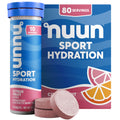 Nuun Sport Electrolyte Tablets - Dissolvable in Water Citrus Fruit 5 Essential Electrolytes for Hydration 1g Sugar Drink Mix Vegan Non-GMO 8 Pack (80 Total Servings)