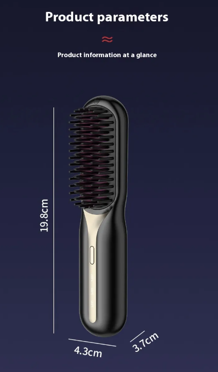 Wireless Charging Hair Straightening Comb