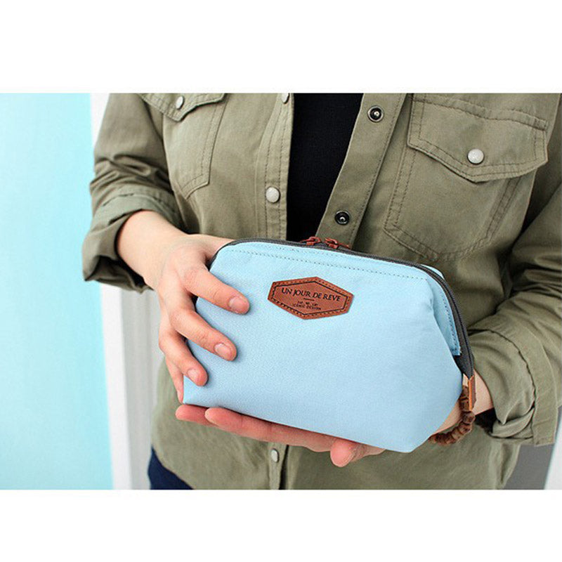 Cute Women's Travel Makeup Bag and Clutch Purse
