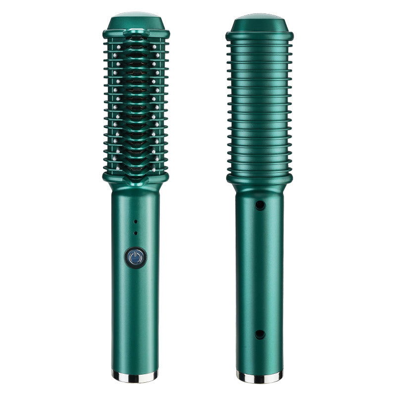 Wireless Ceramic Hair Straightener and Curler Comb