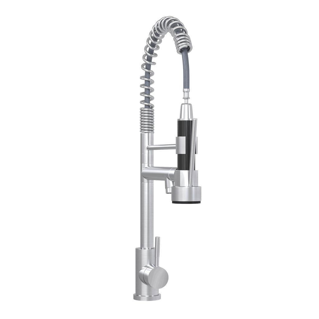Bothwa Home CUPC Certified 19' Single Handle Kitchen Faucet ( Brushed Nickel Finish)