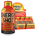 Grade A Quality Shots Fruit Punch Flavor Up to 7+ Hours of Energy 1.93 Fl Oz 12 Count