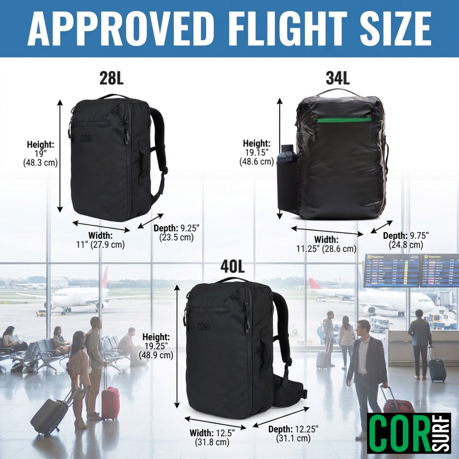 The Island Hopper Travel Backpack 28L