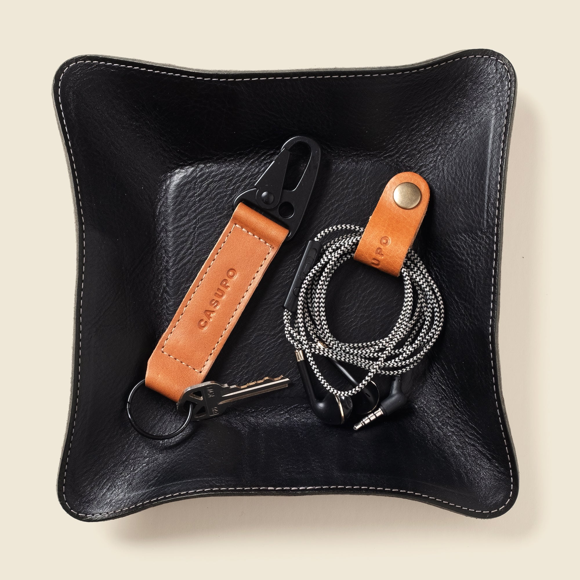 Travel valet tray - Black