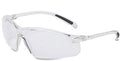Safety Glasses Uvex A700 Series Wraparound Anti-scratch Coating Clear Tint Polycarbonate Lens Clear Frame Over Ear One Size Fits Most A700
