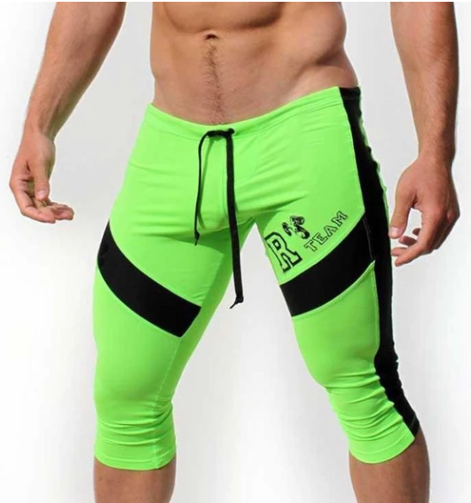 Men's Swim Shorts, Casual Loose 3/4 Pants, Fitness Shorts