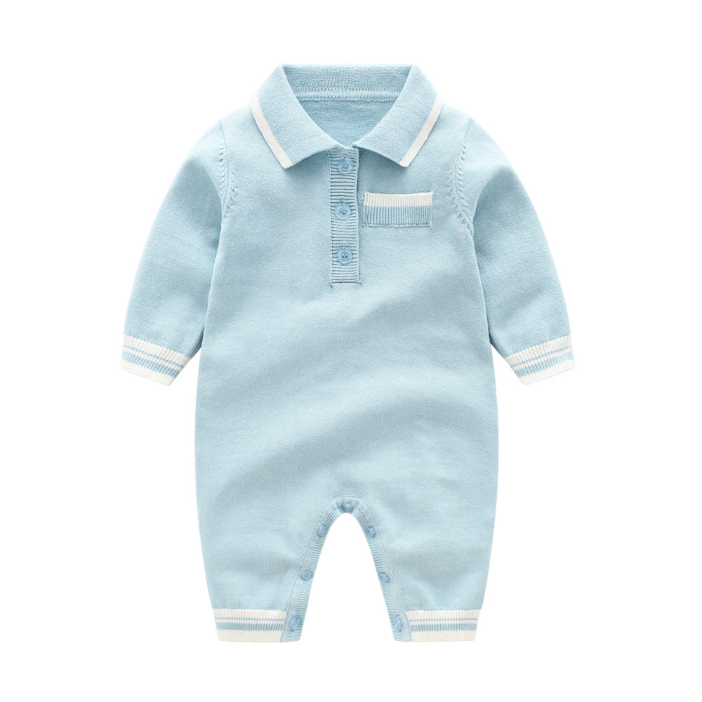 New Autumn Knitted Romper for Babies in Multiple Colors