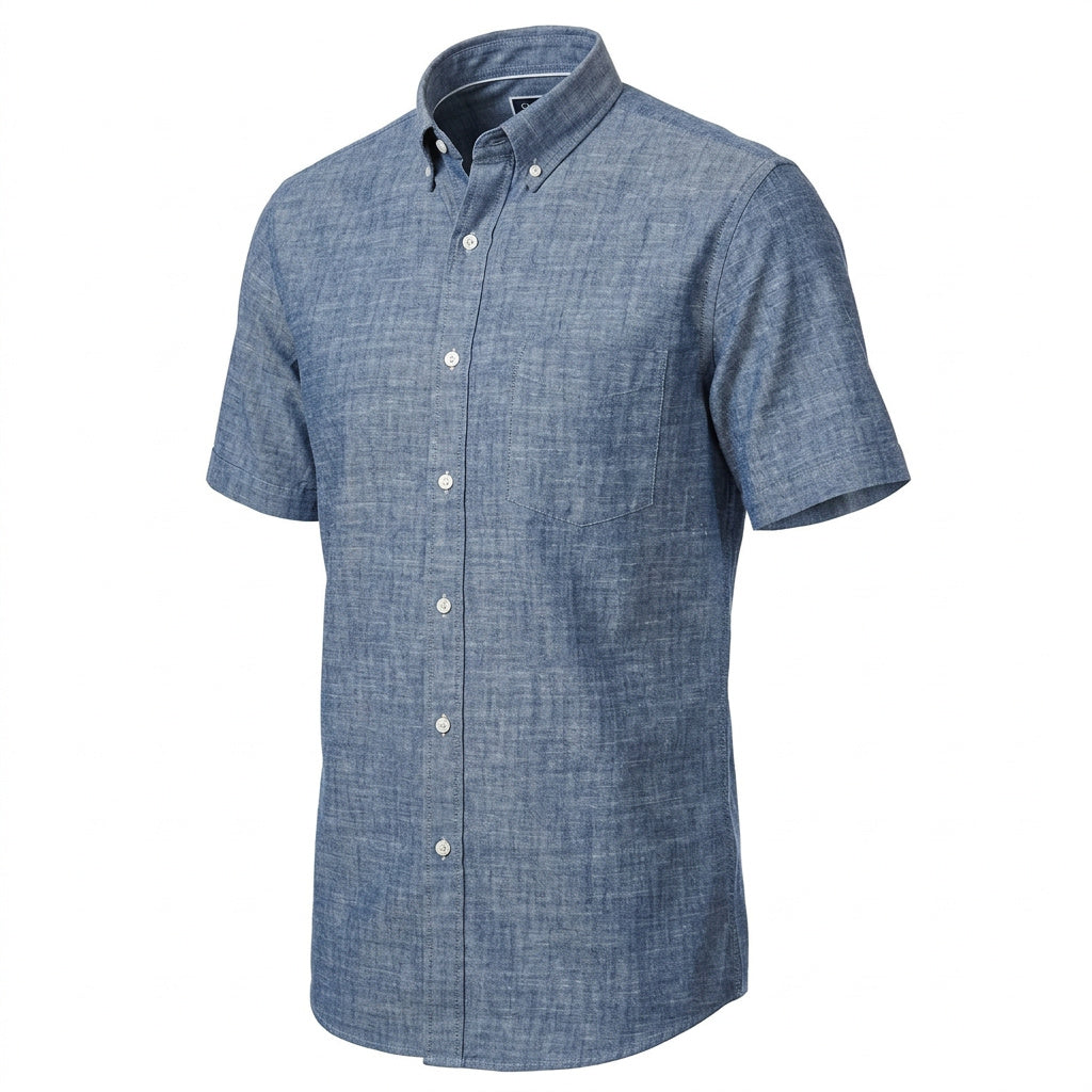 Club Room Mens Chambray Button up Shirt, Size Small