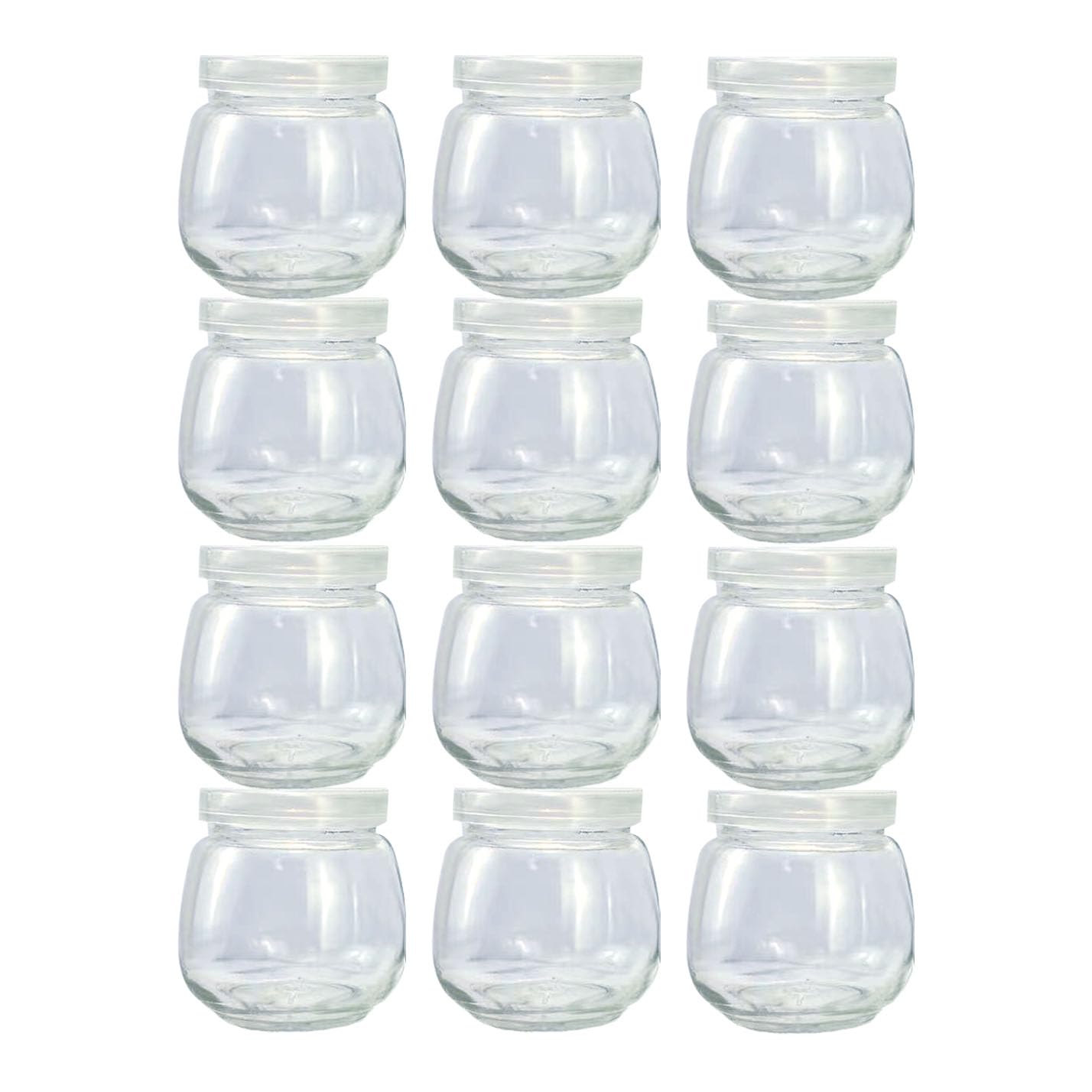 TOFOAN Baby Food Storage Containers12 Baby Food Containers with Lids4 oz Glass Baby Food JarsSmall Snack Containers for ToddlersThickened Baby Food Storage Containers for Infant & Baby Food (4 oz)