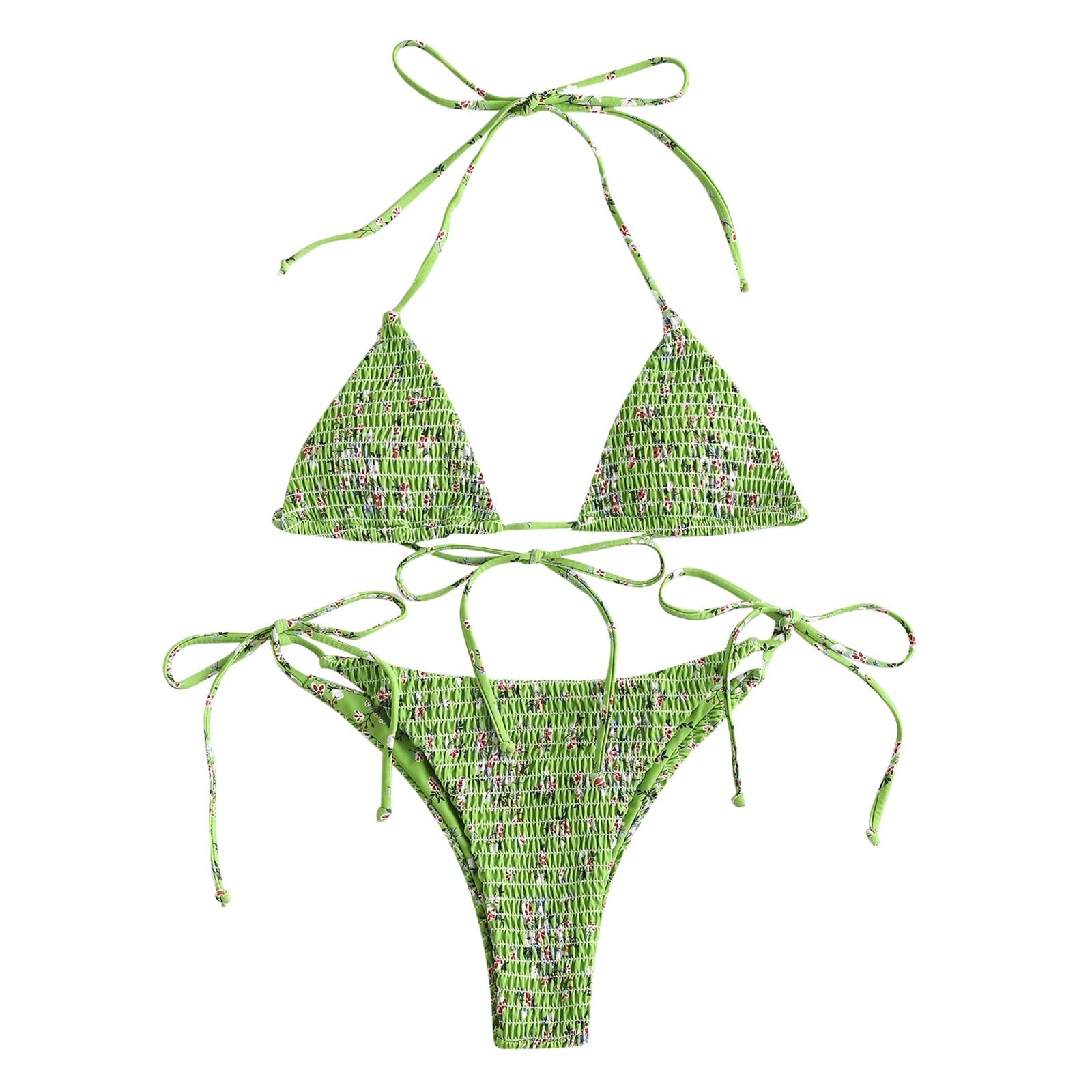 2021 New Women's Sexy Printed Bikini Swimsuit Set