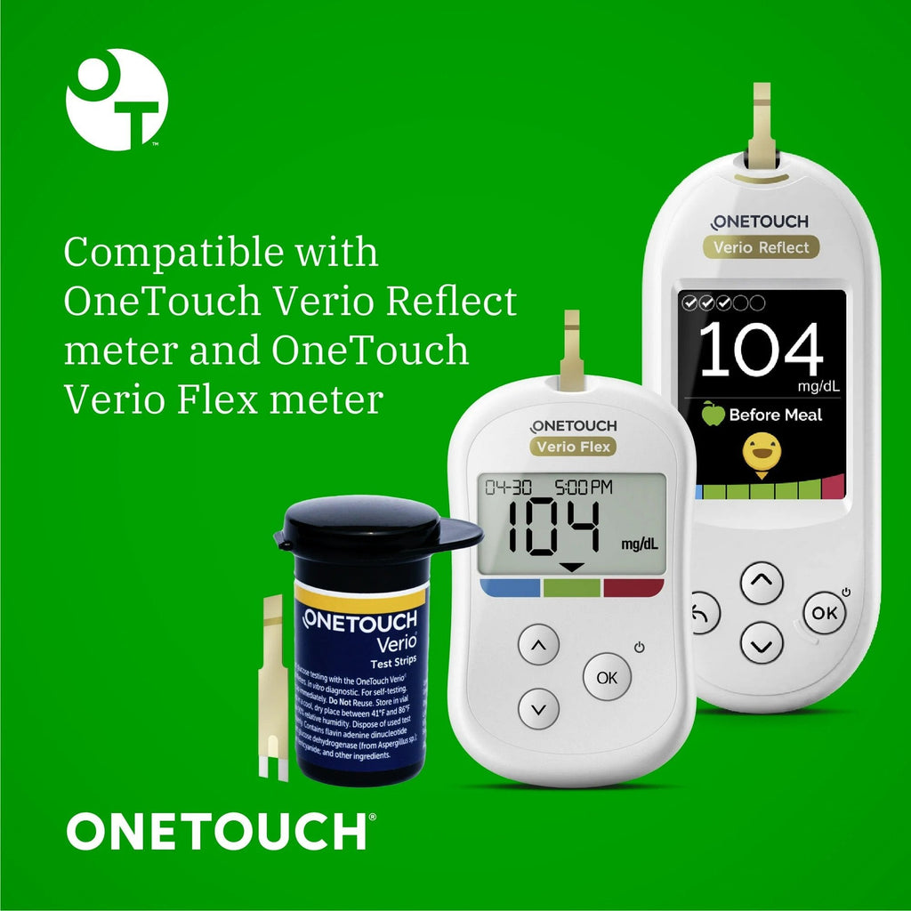 Blood Glucose Test Strips OneTouch® Verio® 50 Strips per Pack 022978