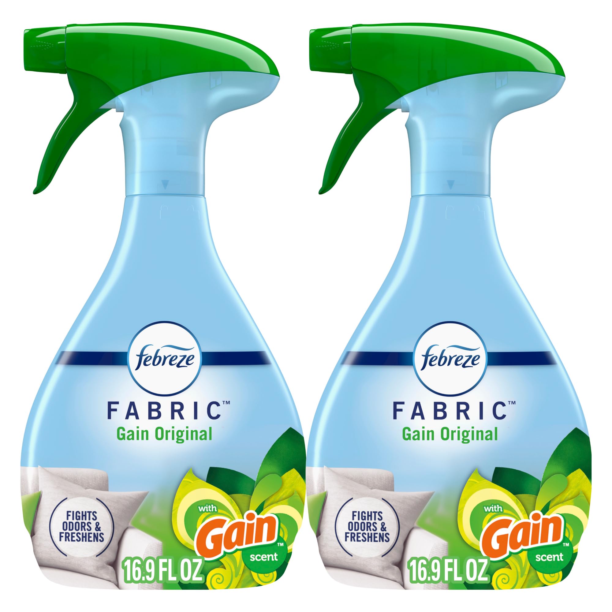 Febreze Odor-Fighting Fabric Refresher with Gain Original 16.9 fl oz Pack of 2