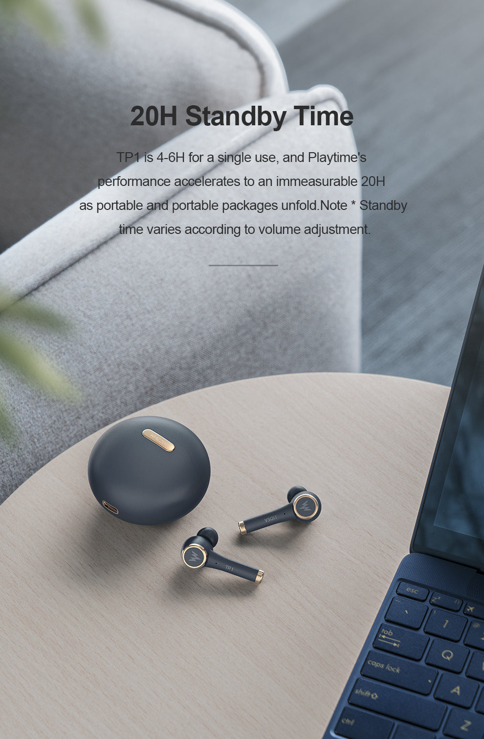Weize TP1 Wireless TWS Bluetooth Earbuds with Long Battery