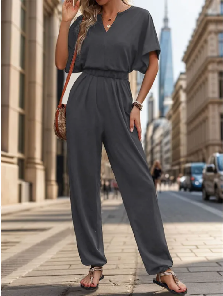 Women's Casual Solid Color Summer Jumpsuit