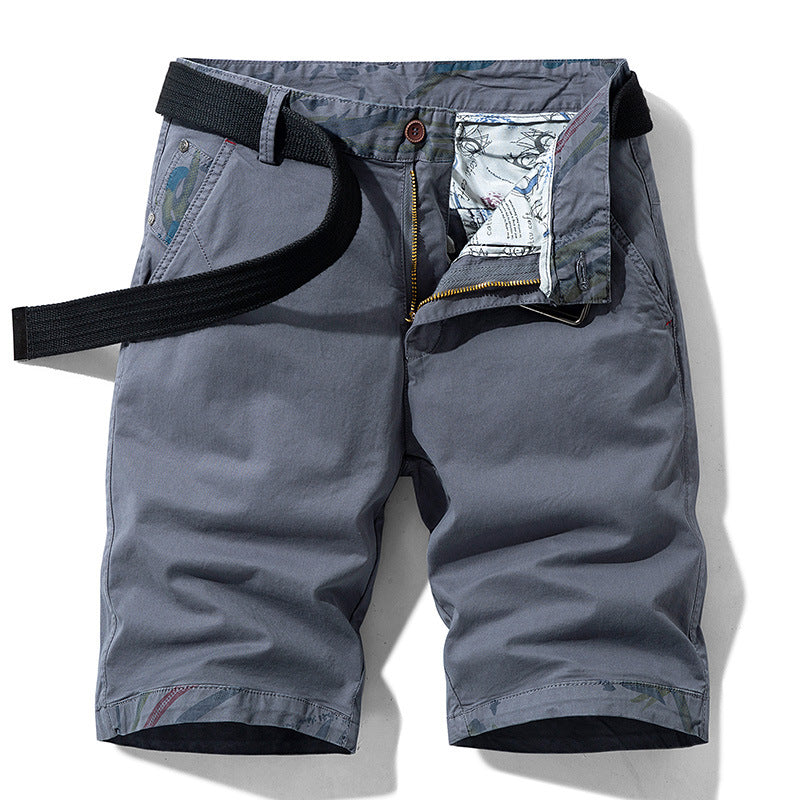 Men's Casual Loose Fit Five-Point Shorts Overalls